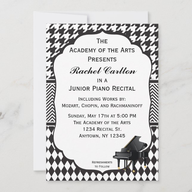 Piano Recital Invitation (Front)