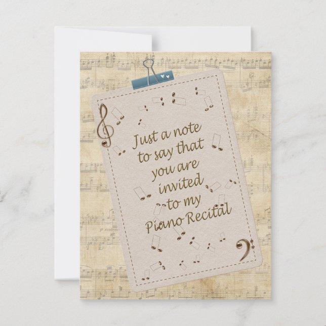 Piano Recital Invitation (Front)