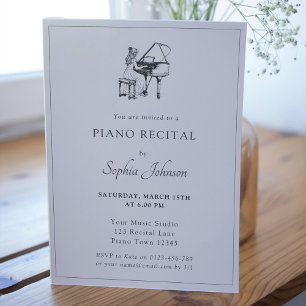 Piano Recital Music Concert Invitation