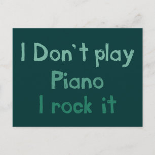 Piano Rock It Postcard