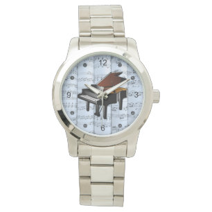Piano ~ Rolled Sheet Music ~ Blue Tint Background  Watch