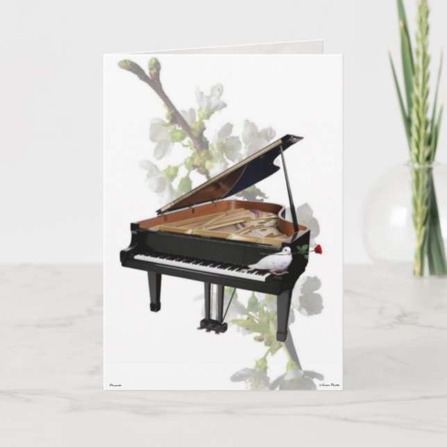 Piano -Romantic Music- Card (Front)