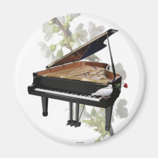 Piano -Romantic Music- Magnet (Front)