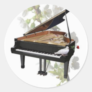 Piano -Romantic Music- Sticker
