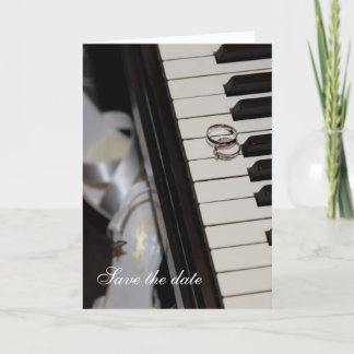 Piano - Save the Date card