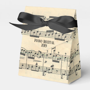 Piano Sheet music for recital Favour Box