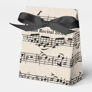 Piano Sheet Music for Recital Favour Box