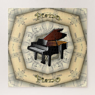 Piano ~ Strange Musical Design ~ Unique ~ Jigsaw Puzzle