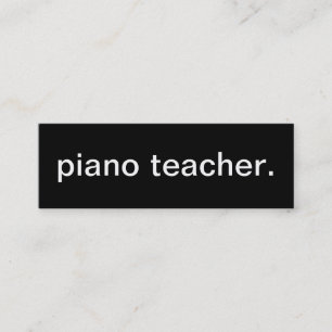Piano Teacher Business Card