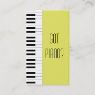 Piano Teacher Business Card