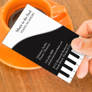 Piano Teacher Business Card