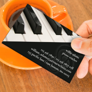 Piano Teacher Business Card