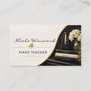 Piano Teacher Business Card
