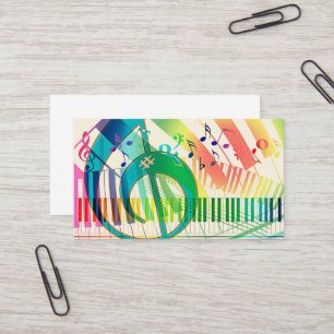 Piano Teacher Business Card