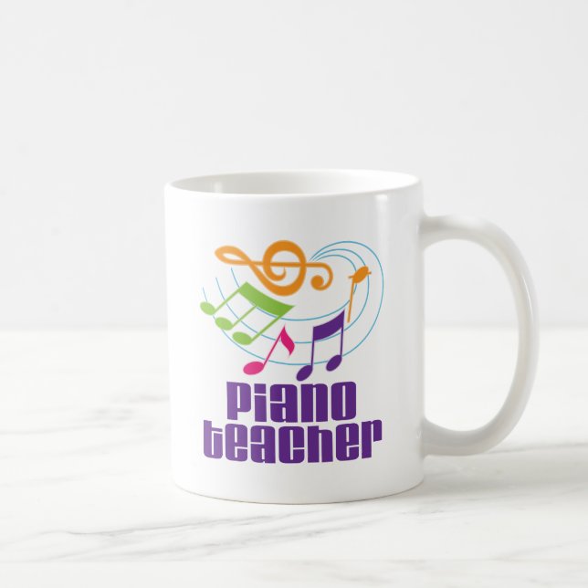 Piano Teacher Gift Coffee Mug (Right)