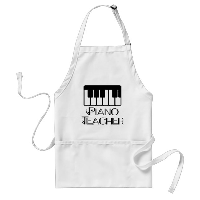 Piano Teacher Keyboard Music Standard Apron (Front)