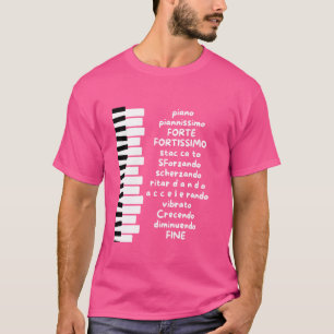 Piano Teacher Music Lover Musician Piano Player Pi T-Shirt