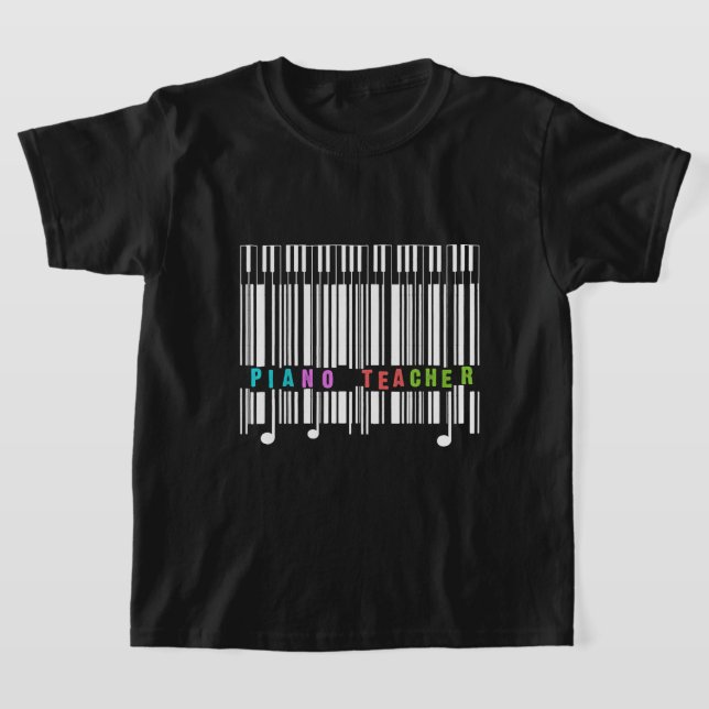Piano Teacher Musical Instrument Musician Pianist T-Shirt (Laydown)