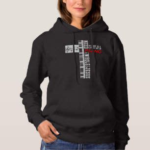 Piano Teacher Pianist Keyboard Cross Jesus Christi Hoodie