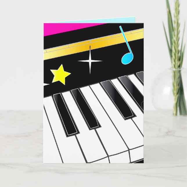 Piano Teacher Thank You from Student Card (Front)