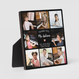 Piano Teacher Thank You Gift Photo Collage  Plaque