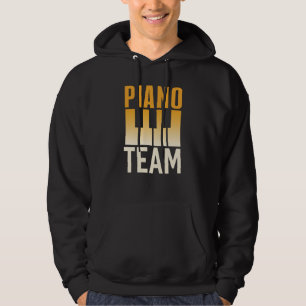 Piano Team Instrument Player Musician Pianist Hoodie