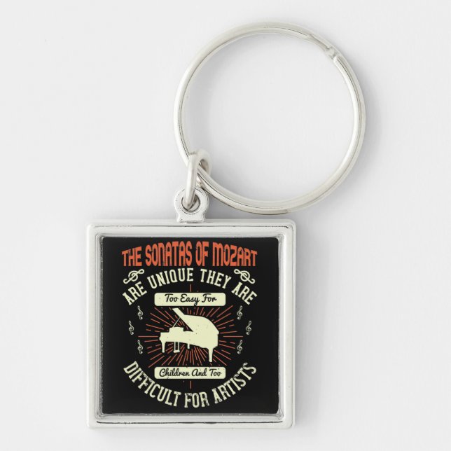 Piano - The Sonatas Of Mozart Key Ring (Front)