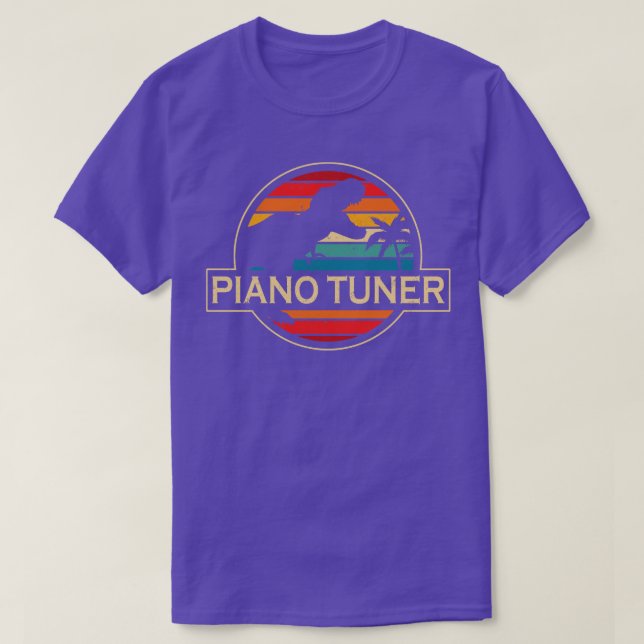 Piano Tuner Dinosaur T-Shirt (Design Front)