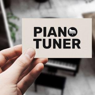 Piano Tuner & Technician Business Card