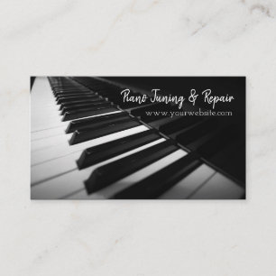 Piano Tuning & Repair Music Instructor Business Card