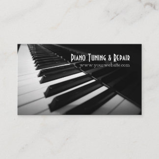 Piano Tuning & Repair Music Instructor Business Card