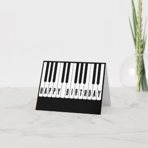 Piano tuts Happy Birthday  Card