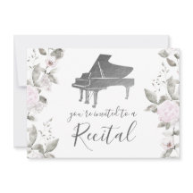 piano watercolor flowers