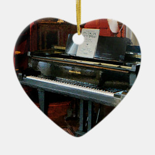 Piano With Sheet Music Ceramic Tree Decoration