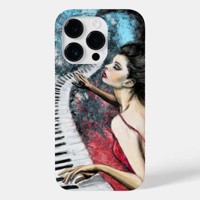 Piano Woman iPhone Case (Back)