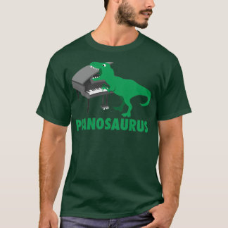 Pianosaurus Piano Art Dinosaur Percussion Music Fu T-Shirt