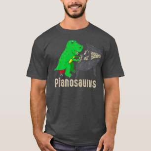Pianosaurus Piano  Dinosaur Percussion Music T-Shirt
