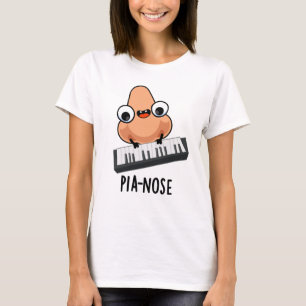 Pianose Funny Piano Nose Pun T-Shirt