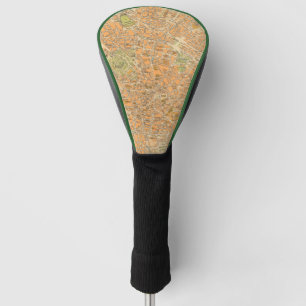 Pianta di Milano - Map of Milan, Italy Golf Head Cover