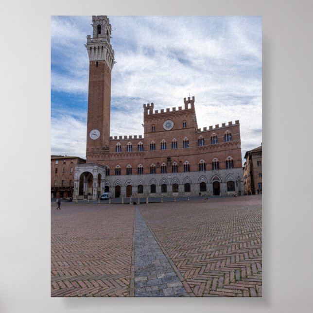 Piazza al Campo Siena Poster (Front)