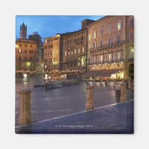 Piazza Del Campo at dusk,Siena. Magnet