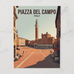 Piazza del Campo Italy Postcard
