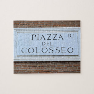 Piazza del Colosseo -Rome Colosseum 8x10 - 110 pc Jigsaw Puzzle