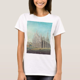 Piazza del Duomo in Milan by Carlo Bossoli   T-Shirt