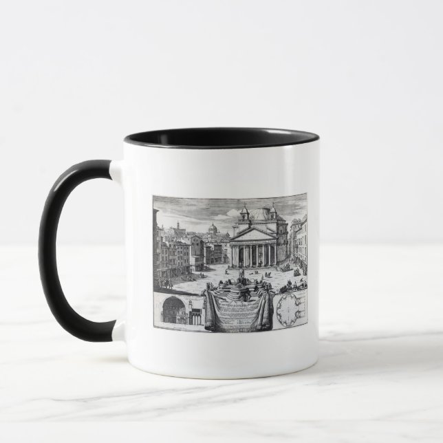 Piazza della Rotonda with a view of Pantheon Mug (Left)