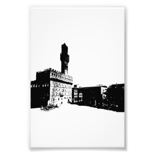 Piazza della Signoria in Florence, Central Italy Photo Print
