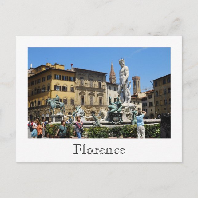 Piazza della Signoria Postcard (Front)