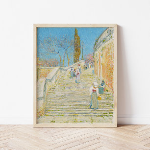 Piazza di Spagna, Rome Childe Hassam Poster