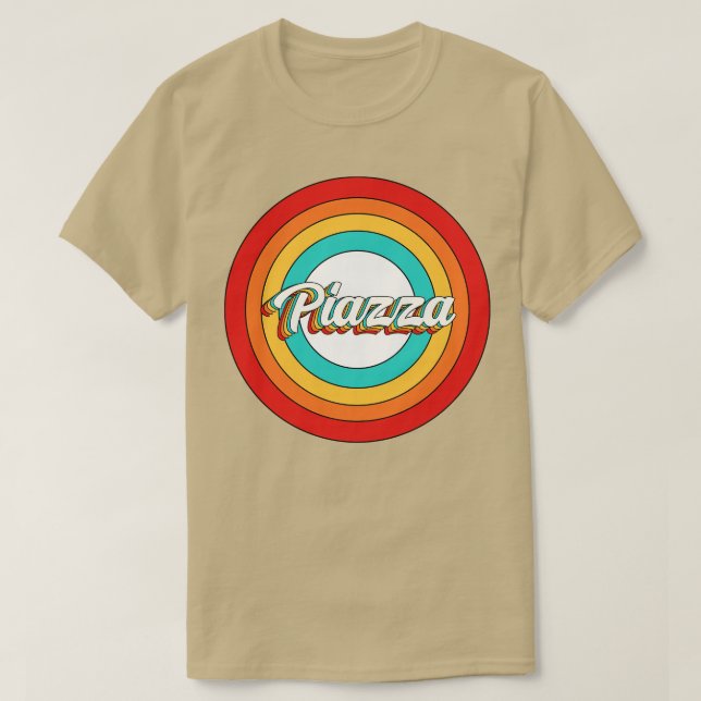 Piazza Name Shirt Vintage Piazza Circle (Design Front)
