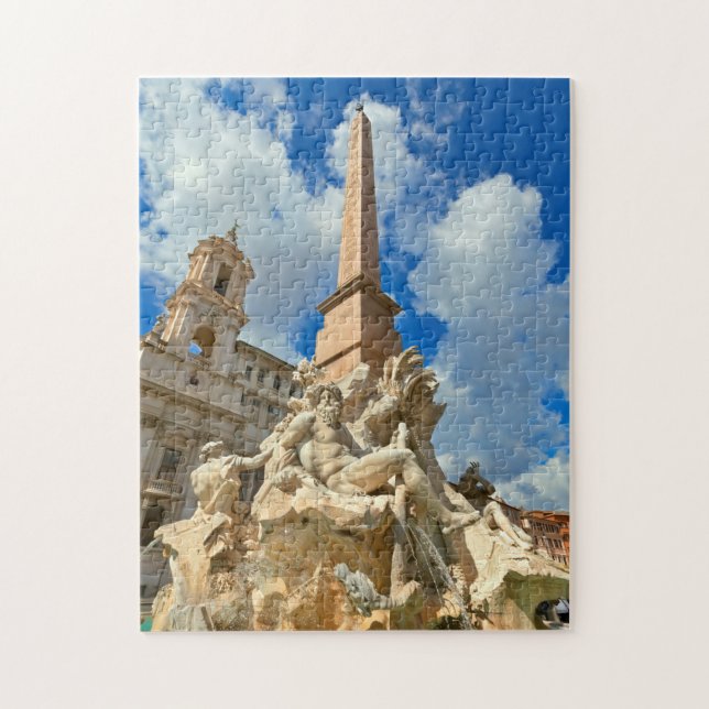 Piazza Navona Jigsaw Puzzle (Vertical)
